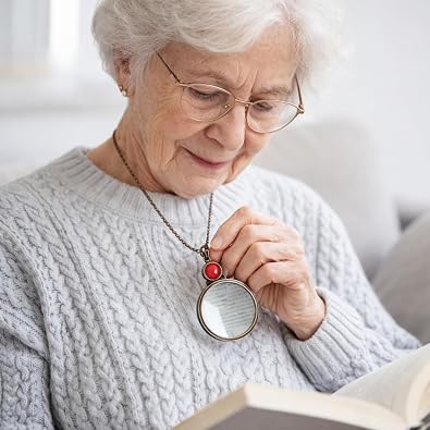 Magnifying Glass Necklace with 10x magnifier